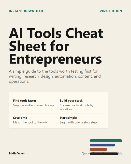 AI Tools Cheat Sheet for Entrepreneurs