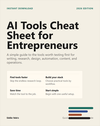 AI Tools Cheat Sheet for Entrepreneurs